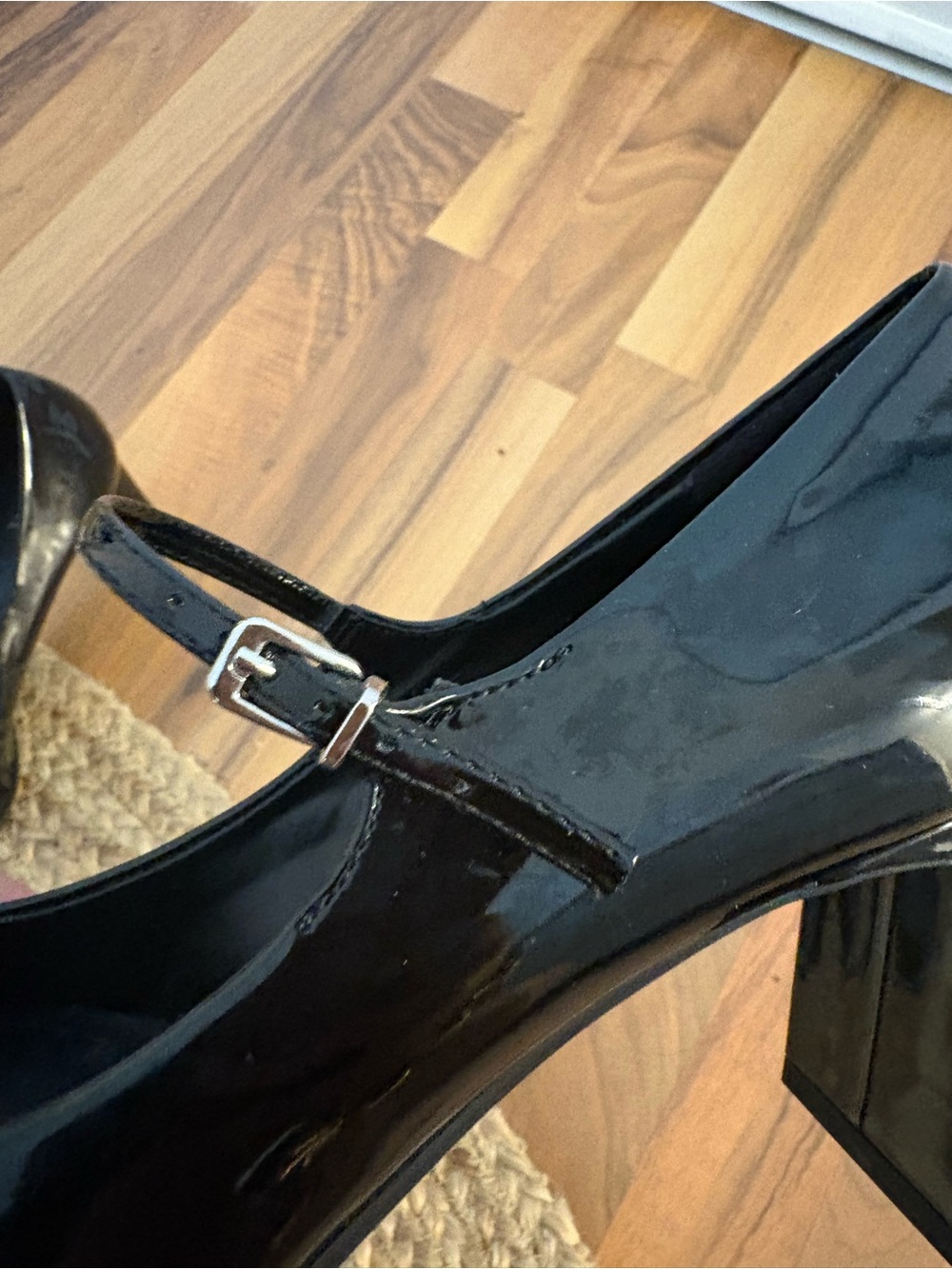 ZARA Black Patent Mary Jane Heels - Picture 8 of 9